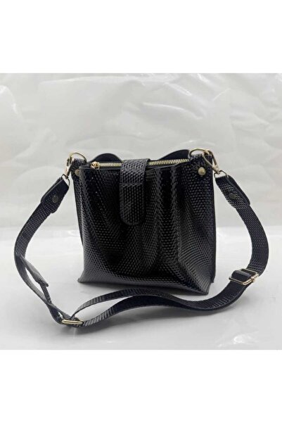 MAC&MOS Women's Black 3-Compartment Shoulder Bag