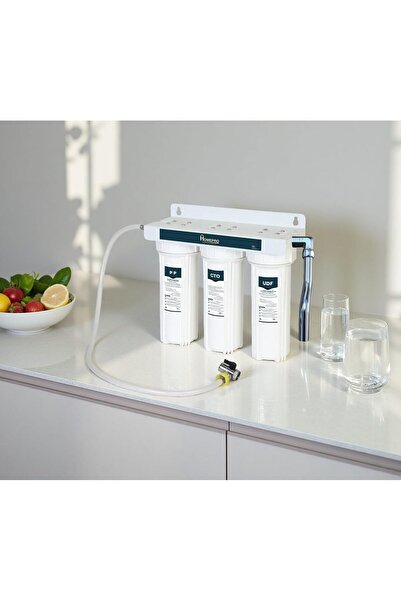 HOMEPRO Granular Carbon UDF Water Filter Refill White, 2.8x7x25cm, Universal ...