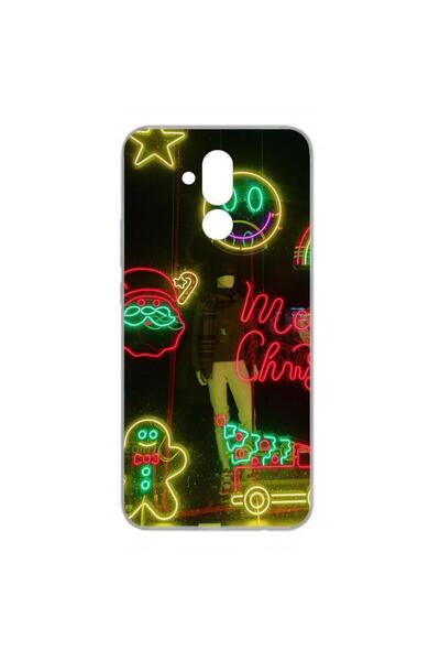 OEM Husa compatibila cu Huawei Mate 20 Lite Silicon Gel Tpu Model Craciun Vit...