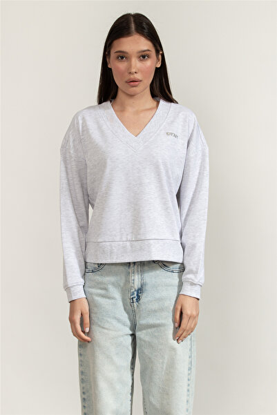 Dkny Metallic Bubble Logo Kadın Eşofman Üstü Çok Renkli