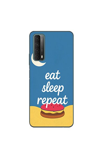 OEM Husa compatibila cu Huawei P Smart 2021 Silicon Gel Tpu Model Eat Sleep R...