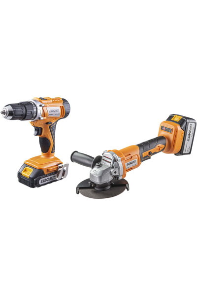 Raider Set Polizor unghiular si bormasina 18V 2 si 4Ah BK-AGCDL1