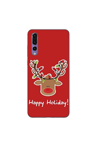OEM Husa compatibila cu Huawei P20 Pro Silicon Gel Tpu Model Craciun Ren Happ...