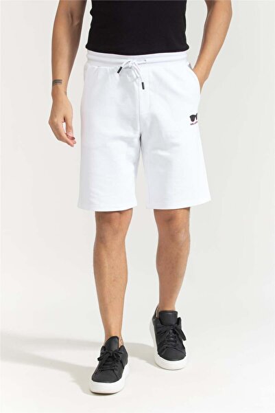 Karl Lagerfeld Erkek Bermuda Şort Beyaz