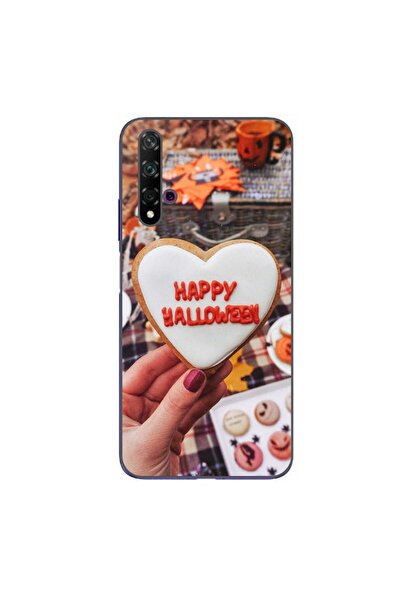 OEM Θήκη συμβατή με Huawei Nova 5T Σιλικόνης Τζελ TPU με σχέδιο Happy Hallowe...
