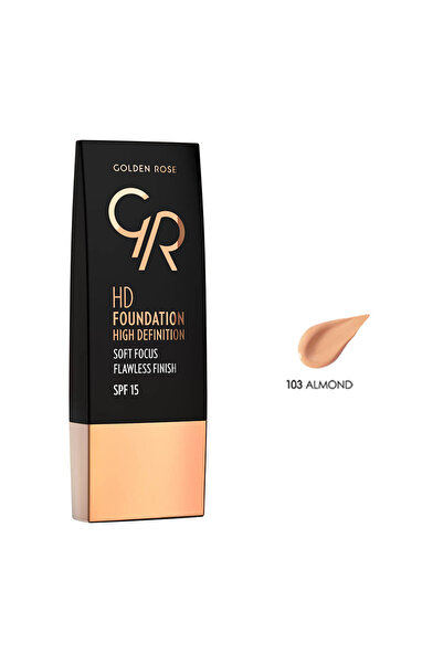 Golden Rose HD FOUNDATION FLAWLESS FINISH SPF 15 103 ALMOND 30ML