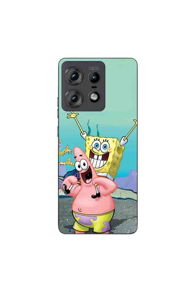 OEM Husa compatibila cu Motorola Edge 50 Pro Silicon Gel Tpu Model Spongebob