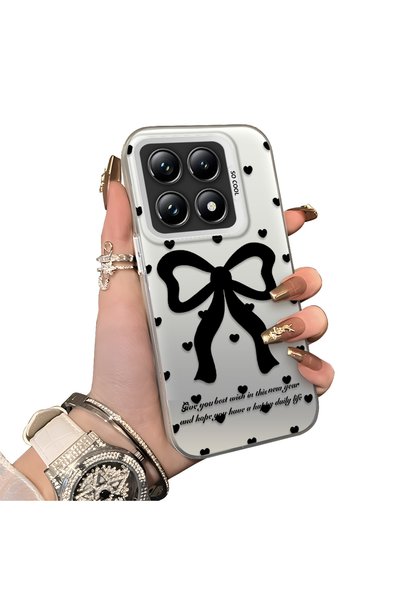 Hontinga Mi 14t Pro 5g Compatible Silicone Edge Hard Back Case Couple Phone C...
