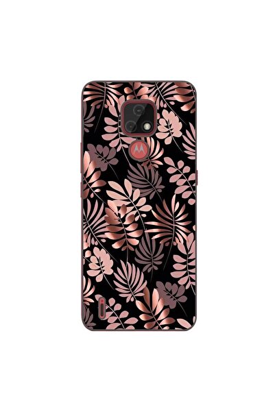 OEM Husa compatibila cu Motorola Moto E7 Silicon Gel Tpu Model Bronze Paradise