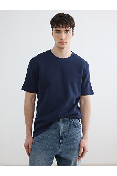 LC Waikiki Vizyon New Season Regular Fit Crew Neck Ribbed Men's T-Shirt