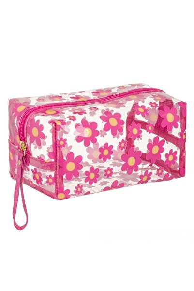 OEM Portfard de Vară Fucsia transparent din PVC, Model Margarete, Cu Fermoar,...