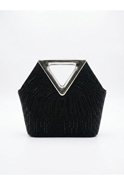 siloria Luxury Evening Bag Hexagonal Geometric Pattern Handbag with Innovativ...