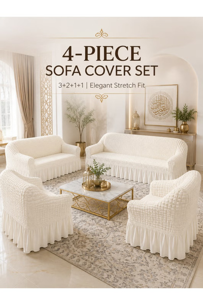 OHAHO 4 piece set Stretch Sofa Slipcover Sofa Covers Washable Couch Sofa Bed ...