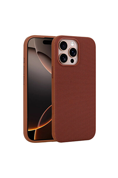 UnDePlus Apple iPhone 16 Pro Kılıf M-Safe Şarj Özellikli Kumaş Dizayn Miami S...