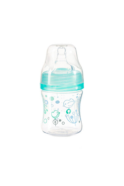 Babyono wide neck bottle green birds 120 ml