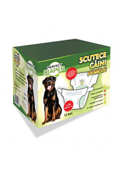 PERFECT DIAPER SCUTECE FEMELE, MARIMEA L/XL, 12 BUC