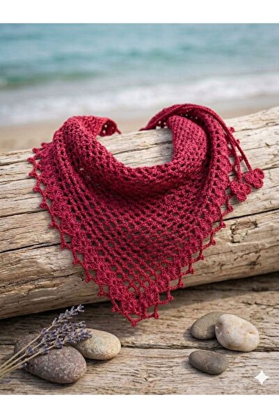 elemeğiürünler Elemeği Knitted Triangle Bandana
