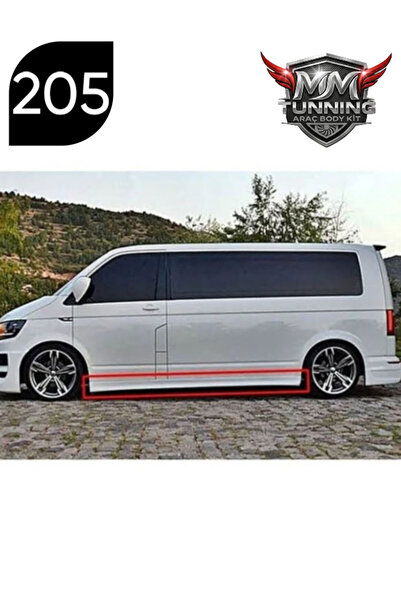 MMTUNNİNG VOLKSWAGEN TRANSPORTER T5 YAN MARŞPİYEL TAKIMI (KISA ŞASE) (BOYASIZ...
