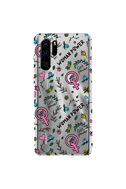 Other Huawei P30 Pro Woman Power Transparent Silicone TPU Θήκη