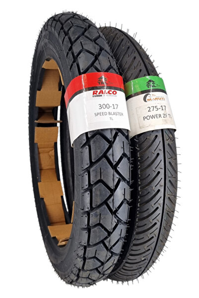 TDT TYRES 300-17 ve 275-17 (TUBELESS - DUBLEKS) Speedblaster/Power Lastik Takımı