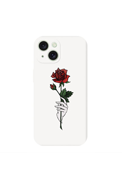 Other Apple iPhone 15 Plus Rose in hand Transparent Silicone TPU Θήκη