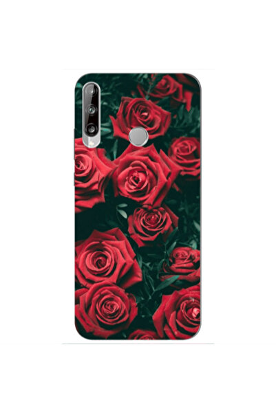 Other Huawei P40 Lite E Red Roses Transparent Silicone TPU Θήκη