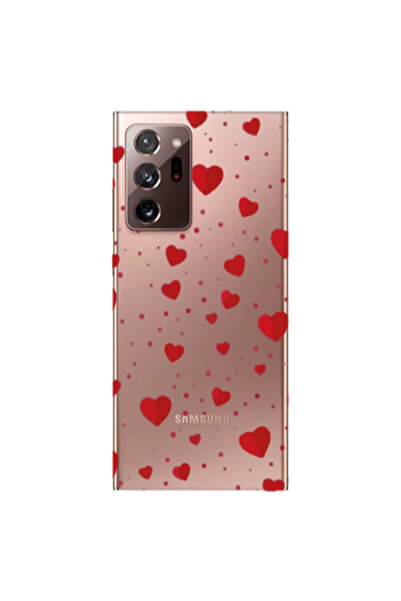 Other Samsung Note 20 Ultra Dot hearts Transparent Silicone TPU Θήκη