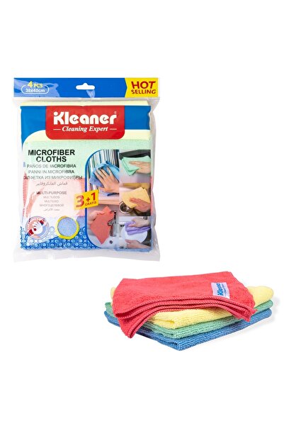 KLEANER Microfiber cloths, 4 pcs/set -