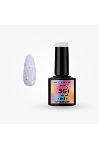 Elixir 5G GLITTER SEMI GEL (ΗΜΙΜΟΝΙΜΟ BΕΡΝΙΚΙ) - 1468 (SPOTTED BLIZZARD) 8ML