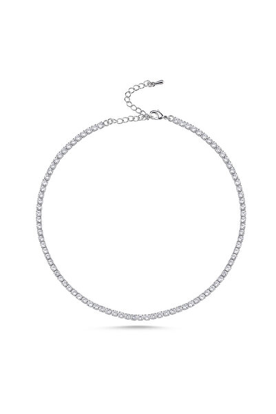 Merano Design 3mm Beyaz Su Yolu Choker
