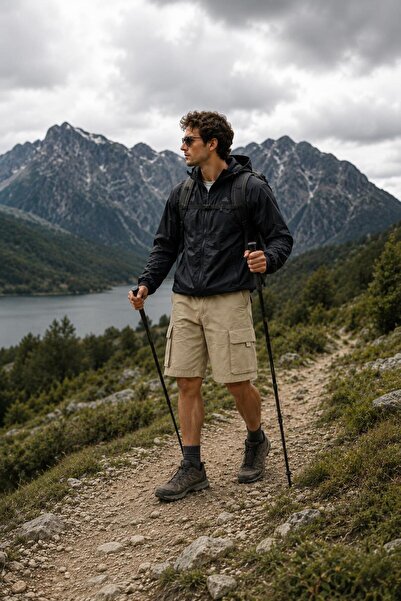 ALEXANDERGARDI Su İtici Outdoor Kargo Şort Trekking Bermuda