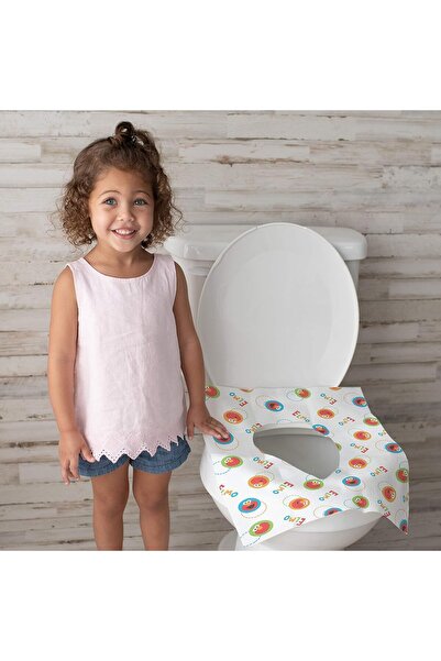 Sesame Street Potty Topper Disposable Stick-in-Place Toilet Seat Covers, 10-Count