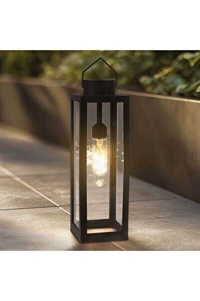 OEM Lampă solară LED pentru grădină, neagră, 31cm, stick exterior, fără cablu...
