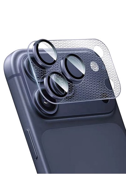 QUSCHU واقي عدسة الكاميرا من الزجاج الياقوتي فائق النحافة متوافق مع iPhone 17 Pro، زجاج AR/AF
