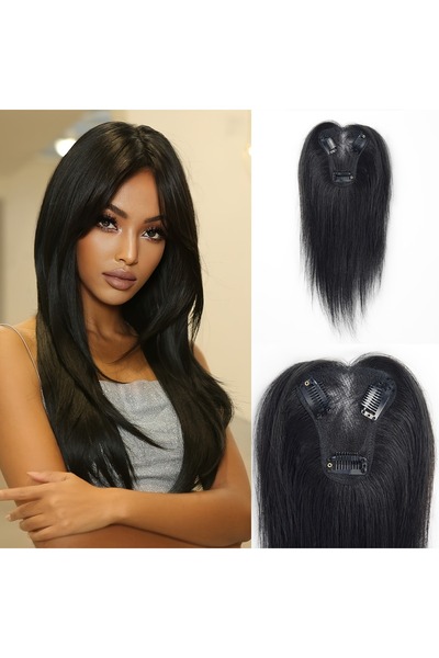 Estelle Super Light Nature Hair Toppers for Women ,Real Human Hair Pieces for...