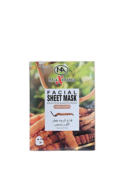 MAXDONA قناع الوجه بفطر الكورديسيبس، يفتح ويرطب البشرة، لجميع أنواع البشرة، 1...