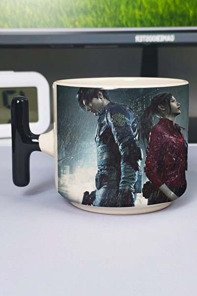 ZipZap Resident Evil Printed Ceramic Luxury Mug (1 Piece) T-Shaped Special Bl...