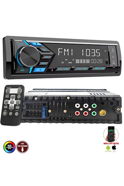 megavox MGX-X600 DSP Oto Teyp 4X60 Watt Bluetooth Mobil Aplikasyon Usb Fm Aux...