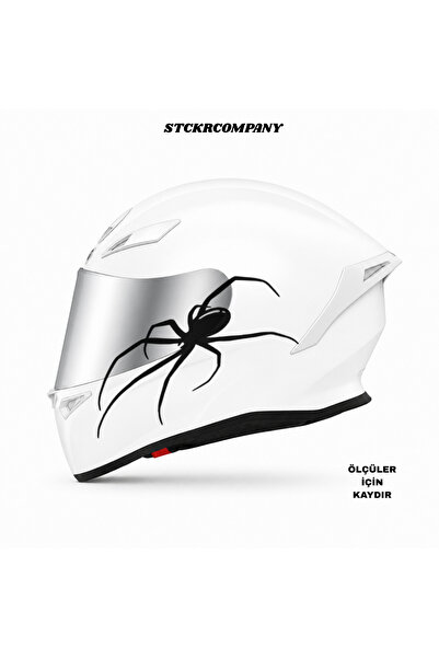STCKRCO Örümcek Kask Sticker – Motor Kaskı İçin Premium Örümcek Sticker - Mot...