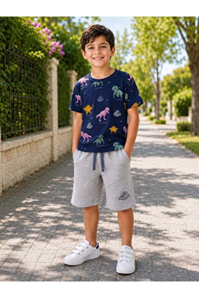 neocotton Cotton Printed T-Shirt Capri Kids Set
