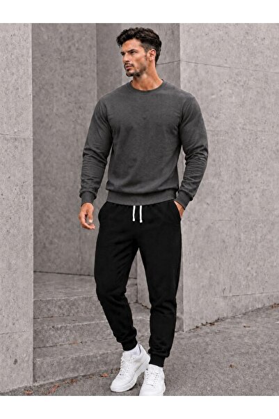 FAEL LİFE Unisex Wide Cut Zero Collar and Sweatpants Unprinted Set