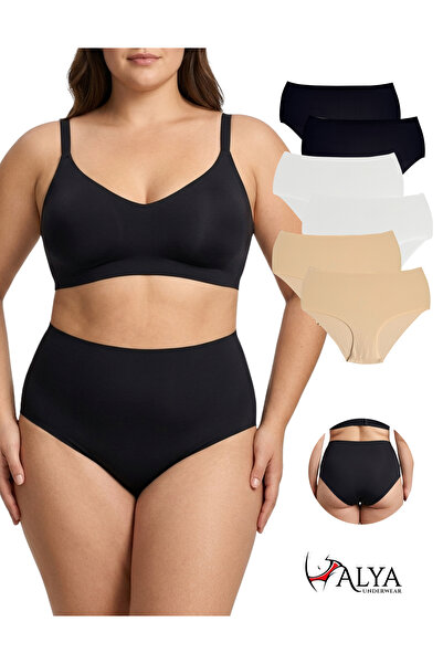 ALYA UNDERWEAR Γυναικεία εσώρουχα χωρίς ραφές, κομμένα με λέιζερ, ψηλόμεσα, χ...