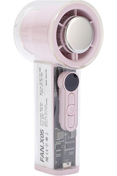 snapcart Handheld Turbo Fan with Ice Cooler, Transparent Case LED Display, 30...