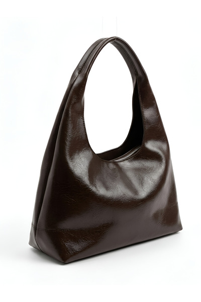 Satuna Women's Shoulder Bag - Zipper Detail and Large Capacity