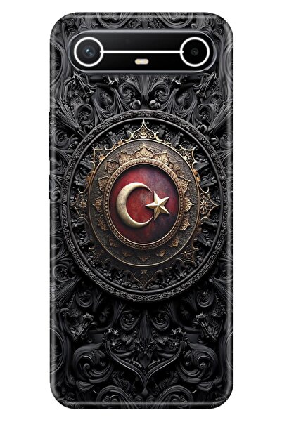 TECNO Spark Slim 5G Kılıf Türkiye TC Temalı Desenli Darbe Emici Silikon