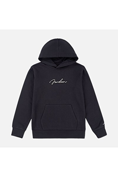 JORDAN Kids Mj Mvp Unisex Children's Black Hooded Sweatshirt - 95D746-G0T