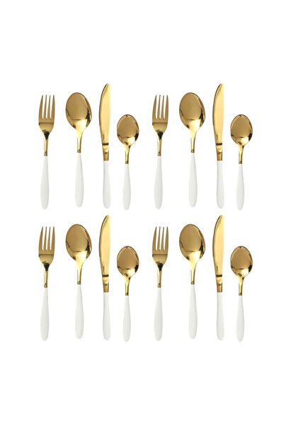 SOBHYS Cutlery Set 16-Piece (4x4) – Stainless Steel Flatware, Heavy & Thick, ...