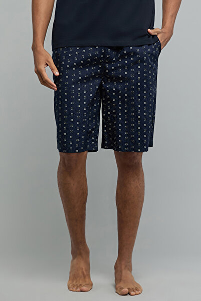 R&B Patterned Lounge Shorts with Drawstring Waist