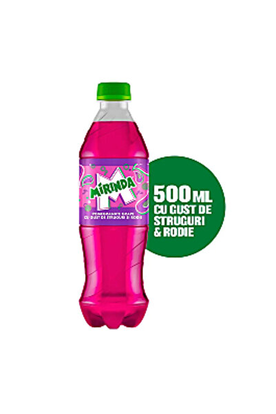 mirinda Băutură răcoritoare carbogazoasă cu suc de rodie și struguri 0,5 L