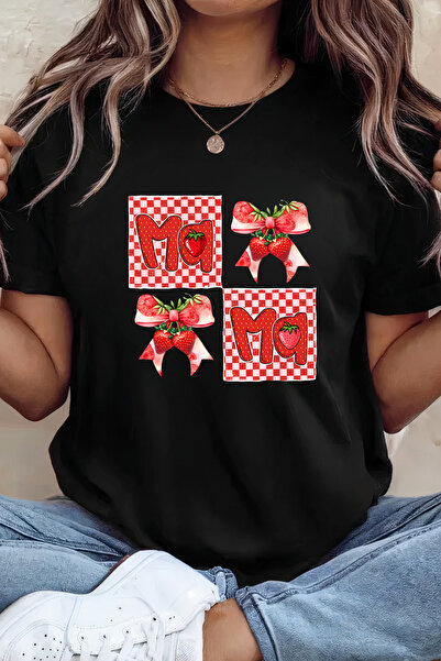 Sarah's Boutique Women's T-shirt – 100% cotton – Strawberry Mama